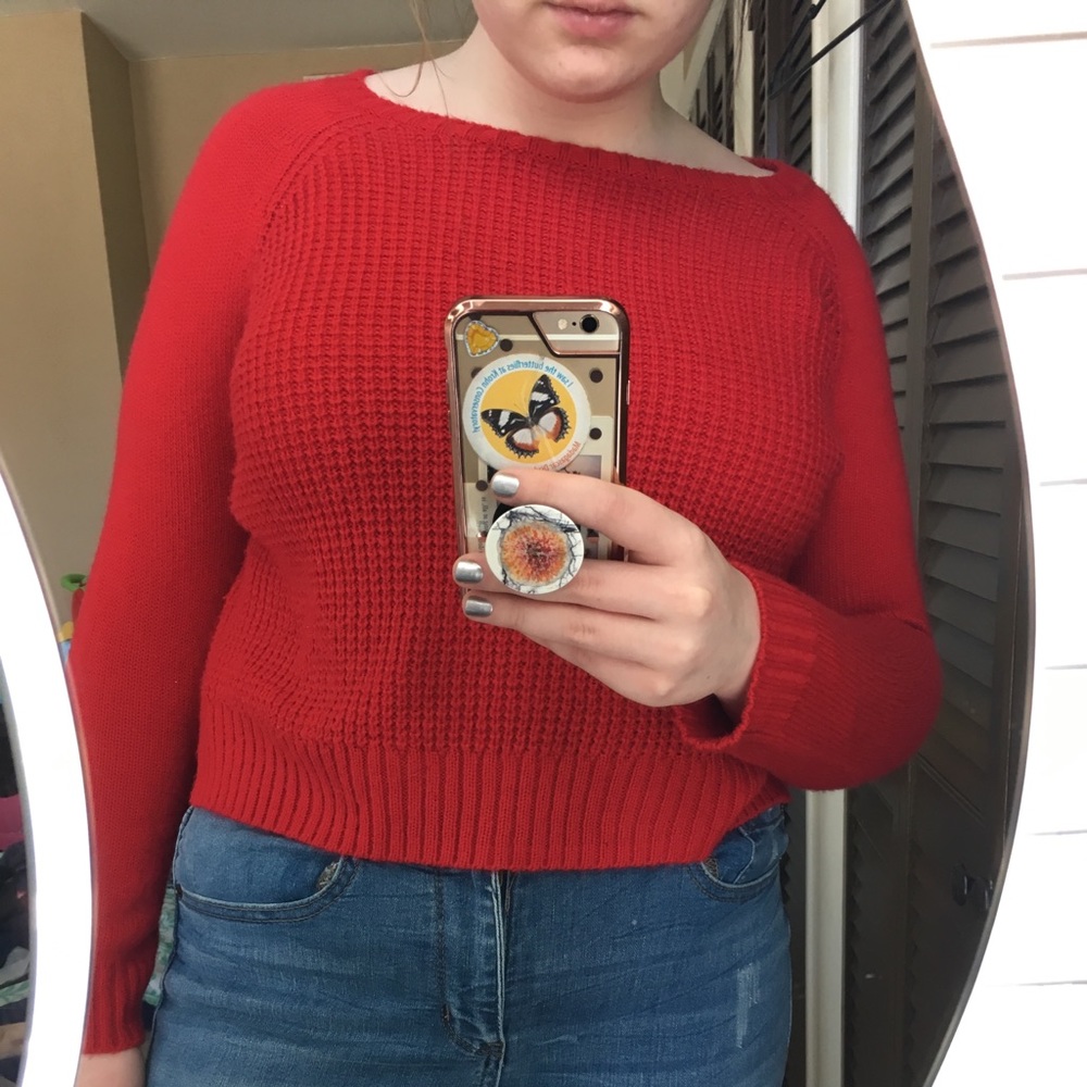 Red Covington sweater